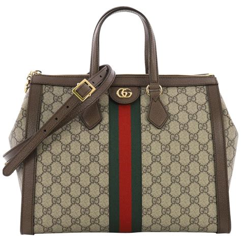 gucci ophidia medium top handle bag black